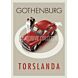 Poster PV gothenburg torslanda  PV544 red retro poster
