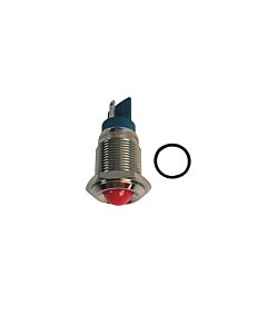 Controle lampje rood (LED) 12 volt voor montage in dashboard e d