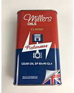 Millers olie EP 80/90 GL4 gear oil (versnellingsbak en stuurhuis olie) liter 0.9ltr M40