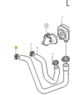 Pakking keerring Oliekoeler Automaat Versnellingsbak en Motor Volvo 850 - S70 - V70 - XC70 - C70