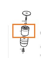 kap Schokbreker stootrubber achteras FWD Volvo 850 - S70 - V70 - C70