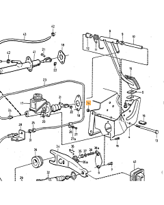 Koppelingspedaal gaspedaal rempedaal stang 240 260 automaat en handgeschakeld