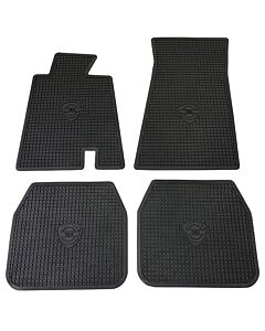 Mattenset 164 zwart rubber met 164 logo set 4st 1972