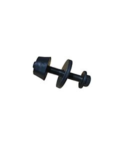 Asboutset met metalen ring en rubberen isolator (anti-ping) M10 x 65 mm x 1 50 mm