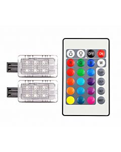 RGB LED-instaplamp  1 paar S60  S80  V40  V60  V70  XC60  XC70