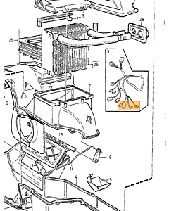 Afdichtring, radiateur Volvo 850, C70 (-2005), S70, V70 (-2000), V70 XC (-2000)