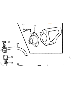 Brandstof benzine leiding K jetronic 2e cilinder 240+740+940(39686519)