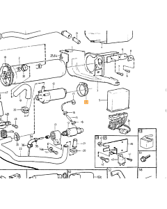 Waterpomp onafhankelijke auto verwarming Volvo 400, 850, 900, C70 (-2005), S70, V70 (-2000), S90, V90 (-1998) electrisch