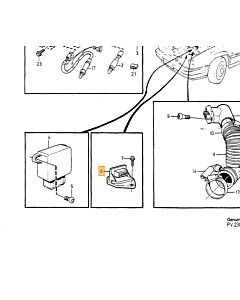Druk SENSOR Volvo type Volvo 850 : motor type Volvo C70 (-2005) Volvo S70 V70 (-2000) : motor type Volvo V70 XC (-2000)