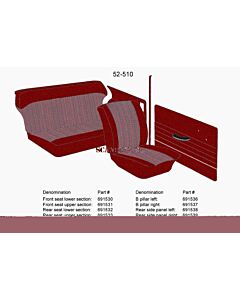 Bekleding PV544 B zie 691536
