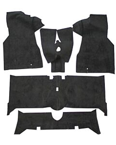 Matten set 140 1973-74 5 delen ZWART
