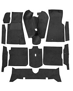 Mattenset 164 vloerbedekking carpet textiel zwart 10 delen ch -50.000