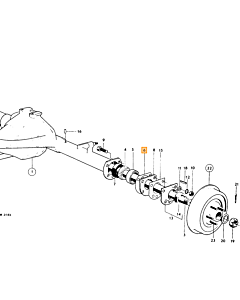 Deksel differentieel PV444 PV544 210 Duett Amazon P1800 SPICER 89671