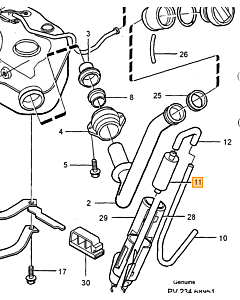 EVAP Luchtfilter Volvo S70 - V70 - XC70 - C70 - S80 - XC90