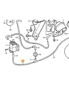 Reparatieset Carterontluchting carterventilatie Volvo 850 - V70 - S70 - C70 - XC70 -1998