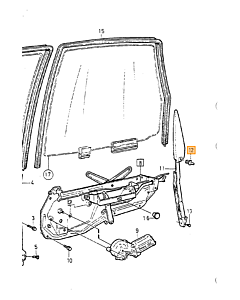 pakking Volvo V70 (-2000), V70 XC (-2000): kofferklep sleutelgat