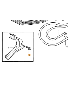 Zuigslang aansluiting 4mm - 6mm Volvo 240 - 740 - 760 - 780 - 850 - 940 - 960 - S90 - V90 - C70 - S70 - V70 - XC70 - S80 - S40 - V40
