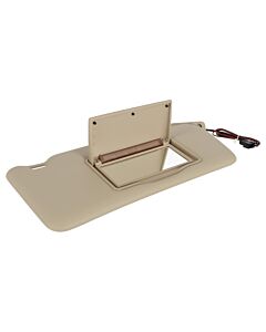 zonneklep rechts BEIGE Voertuig uitrusting: voor voertuigen met make up spiegelverlichting voor voertuigen met Glasopen dak