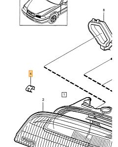 Achterlicht Boven Rechts Volvo V70 - XC70