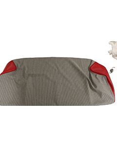Bekleding 445 achterbankhoes zitting rood-grijs 215-153 219-174 P 210 Duett, PV 445 DUETT