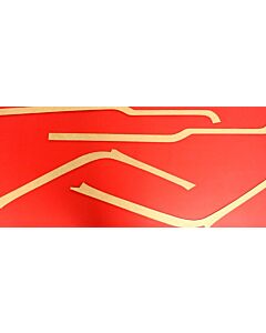 Bekleding 445 B stijl links rood 215-153 217-154 P 210 Duett, PV 445 DUETT